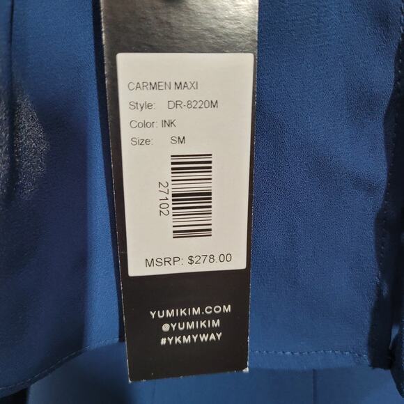 Yumi Kim Ink Carmen Maxi Off the Shoulder Ruffle Maxi Dress Size Small - Picture 5 of 10